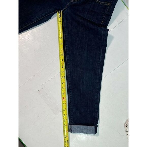 J. Crew Women's Toothpick Ankle Blue Jeans Cuffed Skinny - Picture 7 of 10